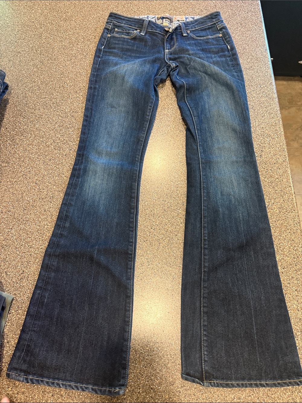 PAIGE Dark Blue Flare Jeans